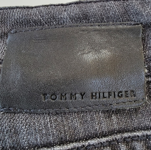 TOMMY hilfiger black distress wash jeans size 14 - Picture 6 of 13